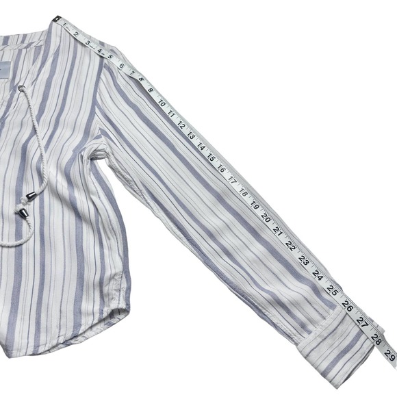 Rails | Women | Grace White Patriot Stripe Lace Up Top | Size Small - Picture 6 of 11